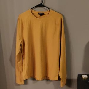 NWT Yellow large long sleeve shirt banana republic